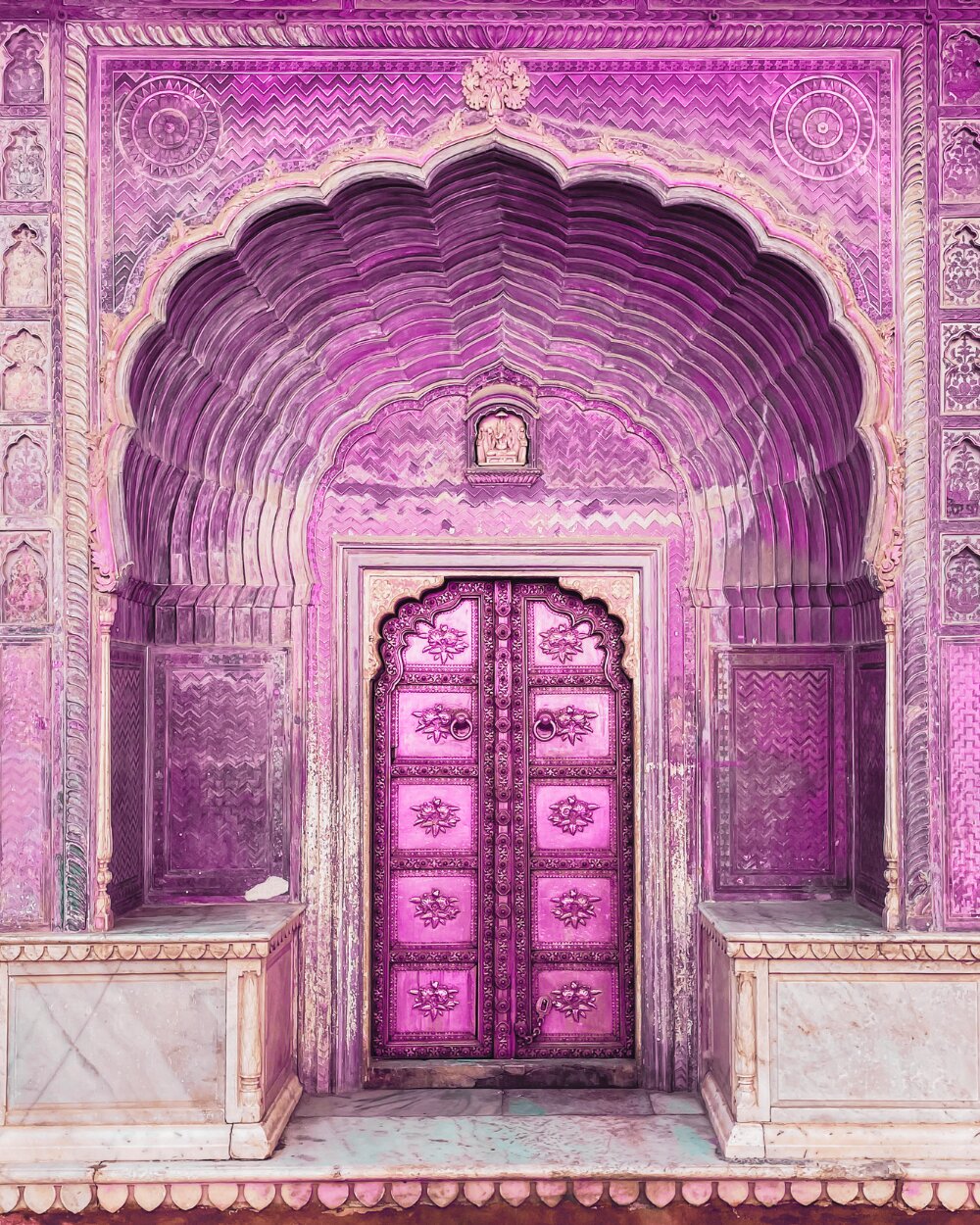 A doorway, standing open.